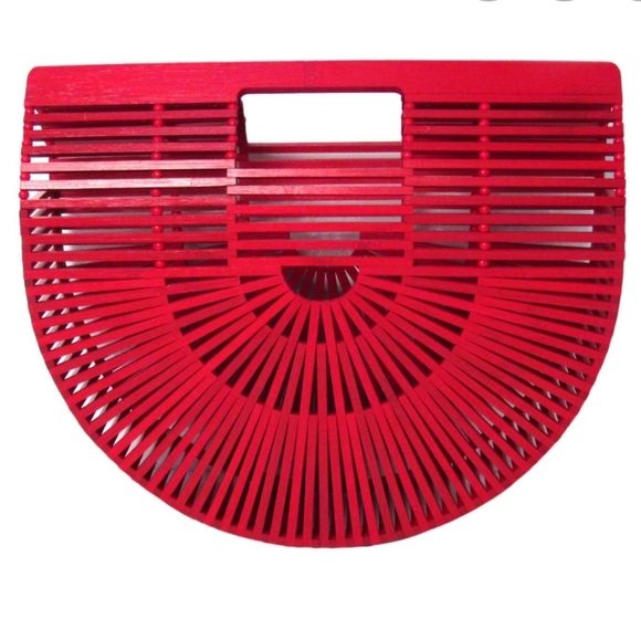 Handbags - Red BAMBOO Bag!👄